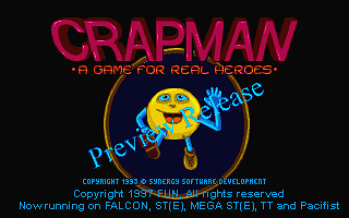 Crapman - A Game for Real Heroes atari screenshot